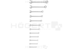 Sada očkoplochých klíčů 12 ks, vel. 6–24 mm, CrV