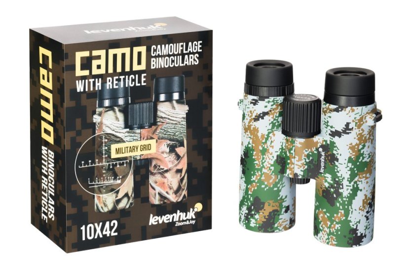 Binokulární dalekohled se zaměřovačem Levenhuk Camo 10x42