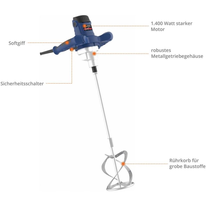 Míchač stavebních směsí GRW 1400