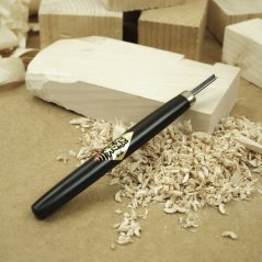 Japonské řezbářské mini-dláto SAKURA Nihon s V čepelí - 3 mm