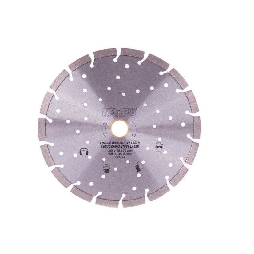 Diamantový kotouč segmentový laser 250 mm