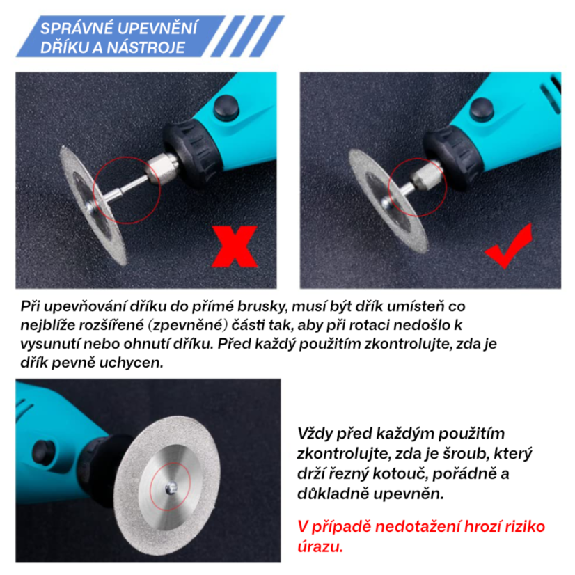 Sada diamantových kotoučů PRECIS, 16 - 60 mm, 11 kusů