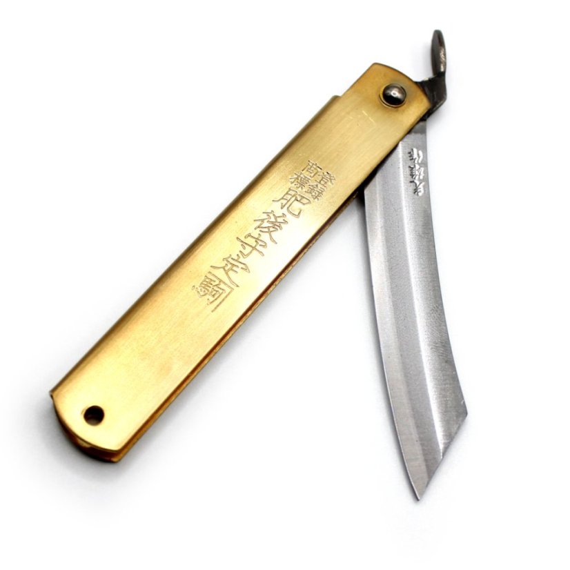 Japonský zavírací nůž Higonokami NAGAO z oceli Warikomi - 120 mm - MITSUO