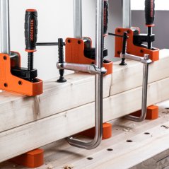 Kovaná stolařská svorka PONY JORGENSEN s žebrem - 45 × 11 cm