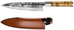 Forged VG10 kuchařský nůž 20,5 cm s koženým pouzdrem