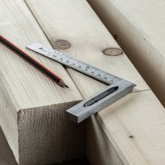 Nerezový uholník SHINWA s robustnou nerezovou základňou - 130 mm