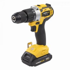 POWX00850 - Aku vŕtačka s príklepom bezuhlíková 20V plus 78ks príslušenstvo