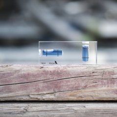 Japonská vrecková priehľadná mini-vodováha SHINWA