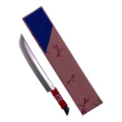 Japonský nôž Higonokami OMAMORI z modrej ocele Warikomi - 130 mm, originálne farebné kombinácie