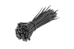 Nylonové stahovací pásky 2.5 x 100 mm, 100 ks, černé