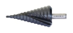 Stupňovitý vrták OREN HSS-Co. TiAlN so špirálovou drážkou 4-39 mm