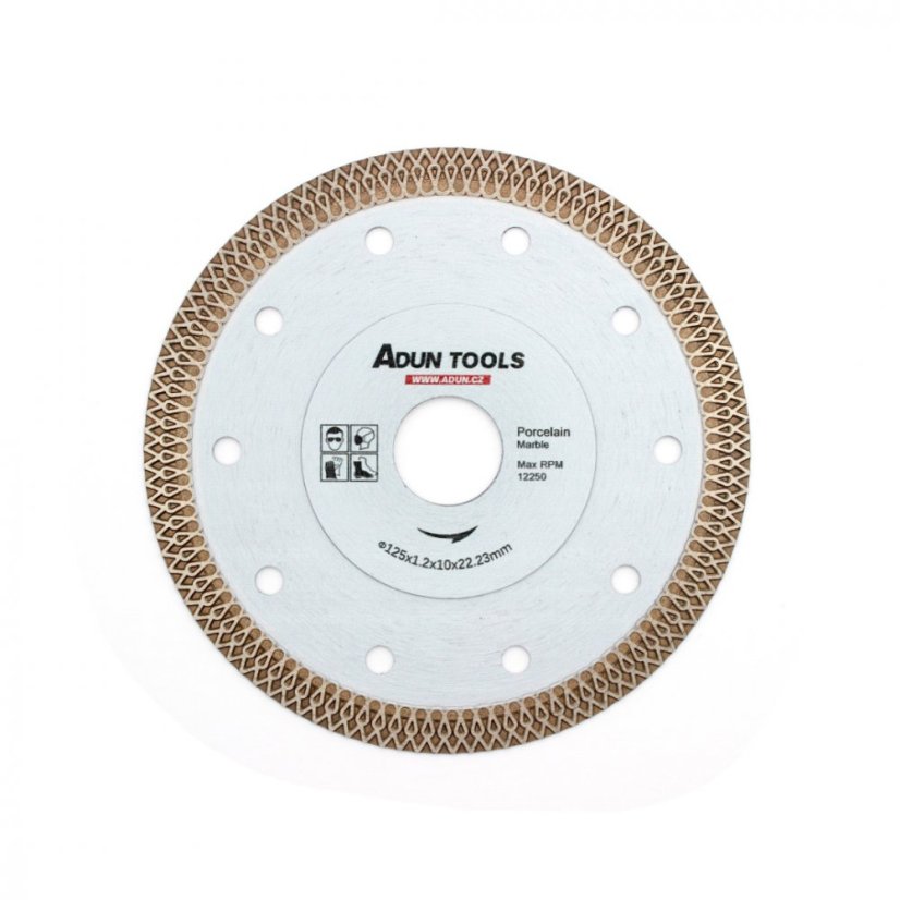 125 mm Diamantový řezný kotouč na dlažbu a mramor GLAZE