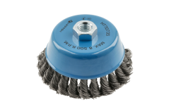Kruhový kartáč s hřídelí 100 mm, M14, ocelový drát, 0,5mm