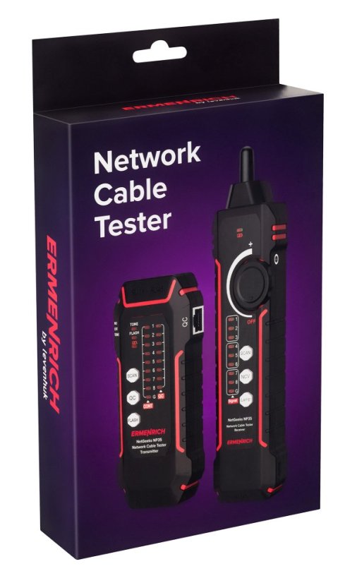 Tester sieťových káblov Ermenrich NetGeeks NP35