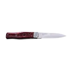 Vyhadzovací nôž PREDATOR - oceľ N690 241-BRa-1 RAFFIR farebné prevedenie červená