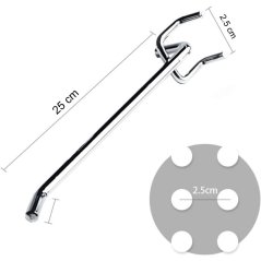 Háčky jednoduché, délka 250 mm, chrom, 10 ks