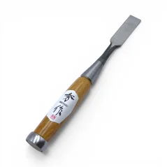 Japonské truhlářské dláto SHUSAKU OIRE NOMI, rukojeť z červeného dubu, 18 mm