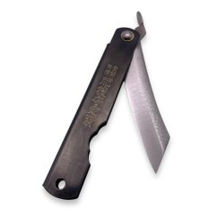 Japonský zatvárací nôž Higonokami ZENKOU - celooceľový - 90 mm, čierny