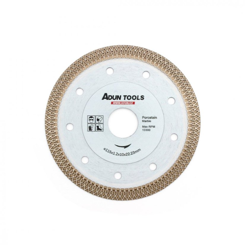 115 mm Diamantový řezný kotouč na dlažbu a mramor GLAZE