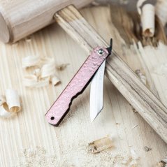 Japonský zavírací nůž Higonokami NAGAO z oceli Yasuki s měděnou rukojetí - 73 mm