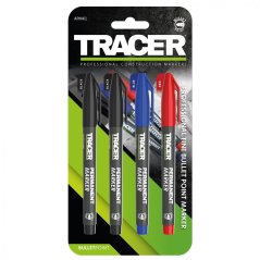 Súprava 4 permenantných popisovačov Tracer APMK1