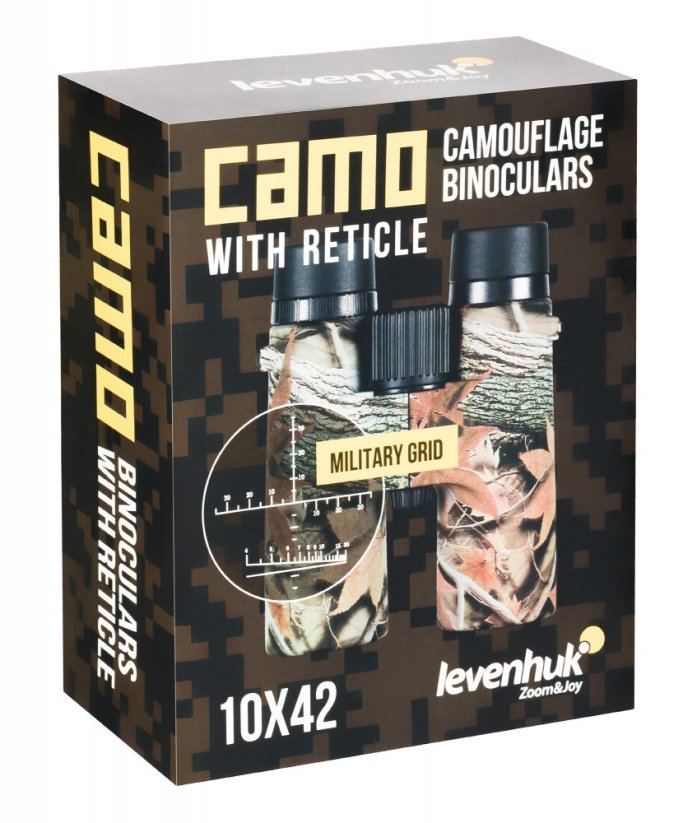 Binokulární dalekohled se zaměřovačem Levenhuk Camo 10x42