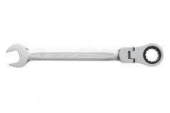 Očkoplochý klíč ocelový CrV, s kloubem 15 mm, 72T
