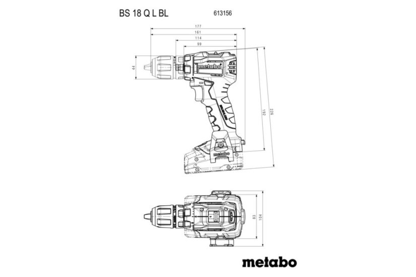 Aku šroubovák BS 18 L BL Q 2x 4,0 Ah