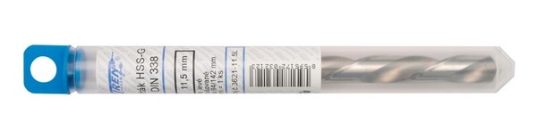 Vybrusovaný vrták HSS ľavý, štandardná dĺžka, DIN 338 (najpredávanejšie typy kusovo/v menších baleniach)