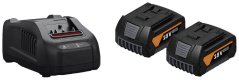 FEIN Startovací set AMPShare 18V 2x 5,0 Ah Li-Ion + GAL1880CV