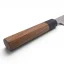 Prémiový japonský nôž Santoku MIKI HAMONO, V-GOLD 10, orech, 170 mm