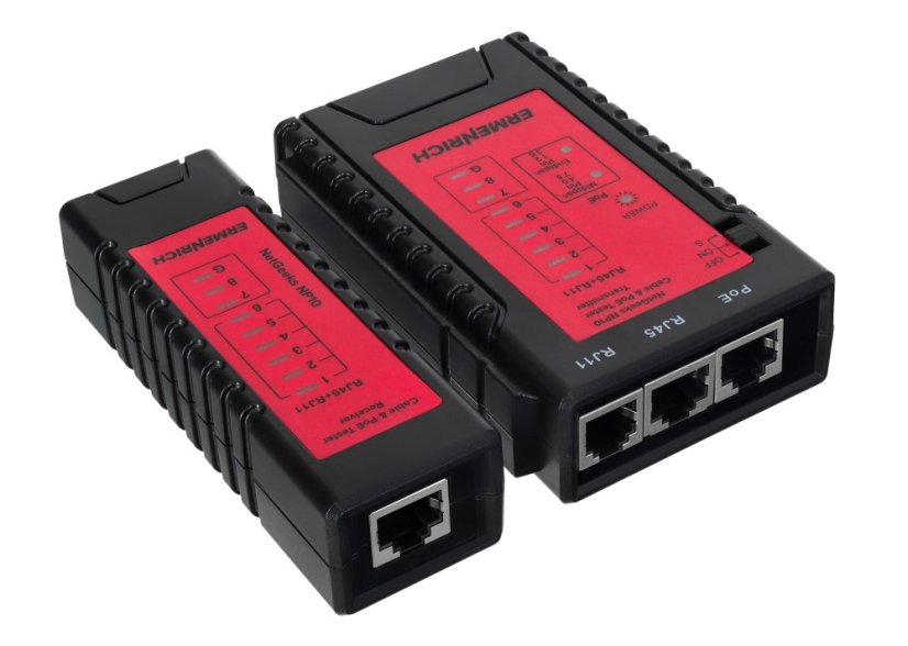 Tester káblov a PoE Ermenrich NetGeeks NP10
