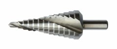 Stupňovitý vrták OREN HSS so špirálovou drážkou 6-30 mm (po 2 mm)