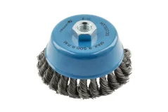 Kruhová kefa s hriadeľom 100 mm, M14, oceľový drôt, 0,5mm
