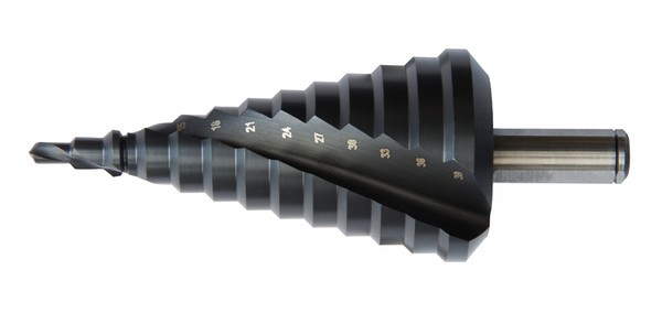 Stupňovitý vrták OREN HSS TiAlN se spirálovou drážkou 4-39 mm Stupňovitý vrták OREN HSS TiAlN se spirálovou drážkou 4-39 mm