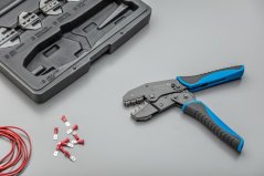 Lisovací kleště s vyměnitelnými čelistmi 6 ks