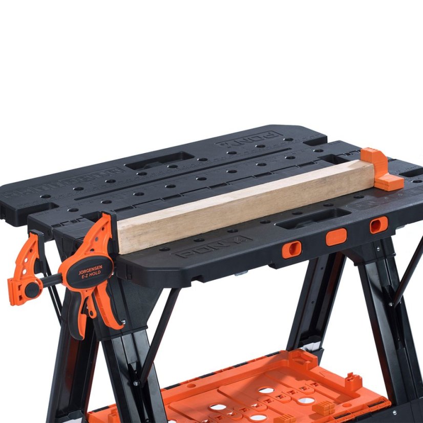 Plastová zarážka PONY JORGENSEN Bench Dog pro skládací pracovní stůl - sada 4 ks