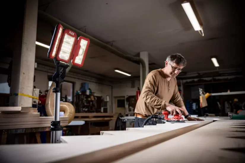 150 mm Výkonná excentrická bruska s regulací otáček, kufr L-BOXX® FLEX