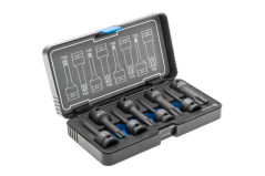 Súprava zásuviek s nárazovým bitom Spline Torx, 8 ks, 1/2", CrMo