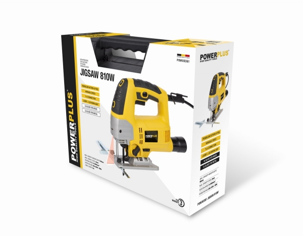 POWX0361 - Priamočiara píla 810 W Laser