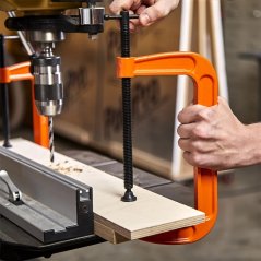 Litinová C-svorka PONY JORGENSEN Light Duty - rozpětí 20 cm