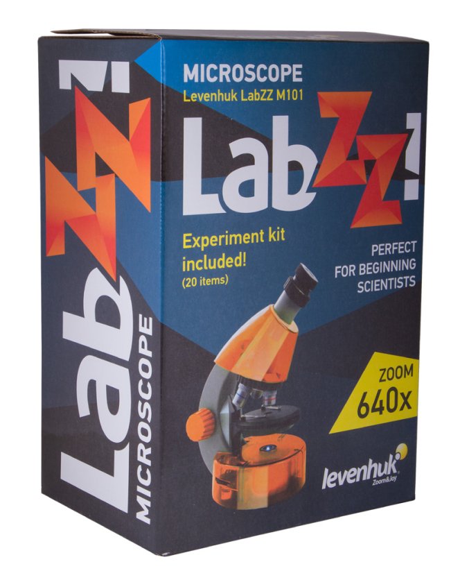 Mikroskop Levenhuk LabZZ M101 - na výber z niekoľkých farieb - Barva: Černá