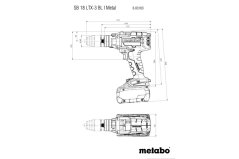 Aku příklepová vrtačka SB 18 LTX-3 BL I