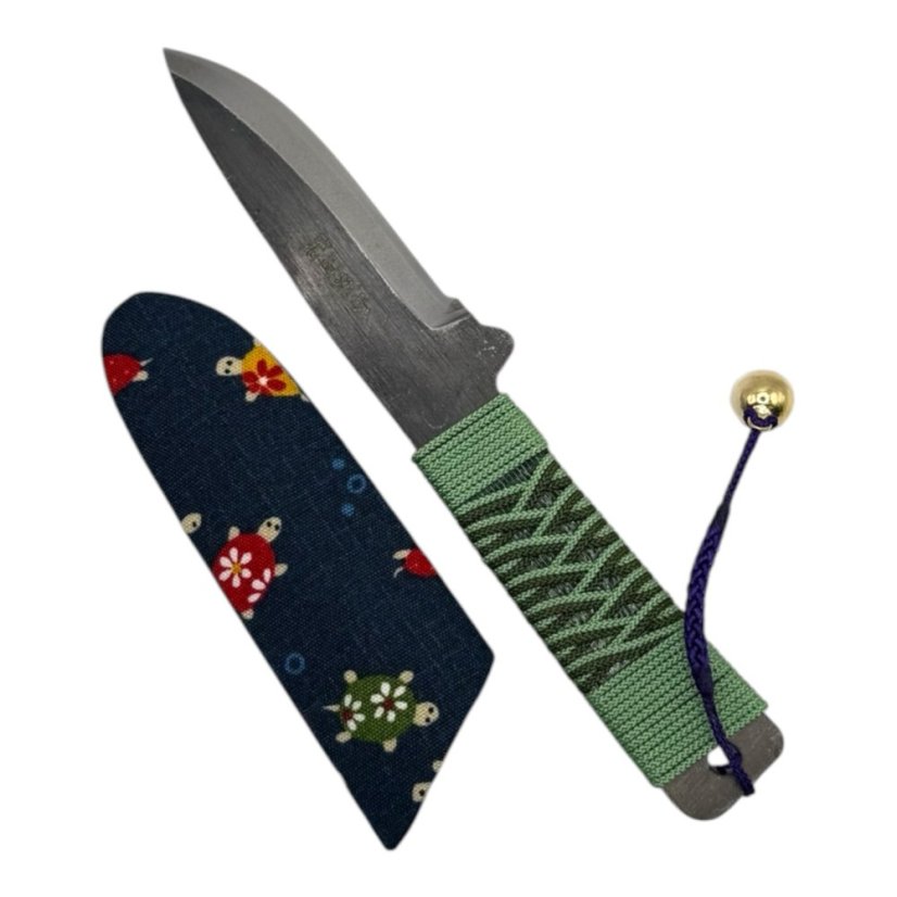Japonský nůž Higonokami BANNOU z bílé oceli Warikomi - 150 mm, originální barevné kombinace