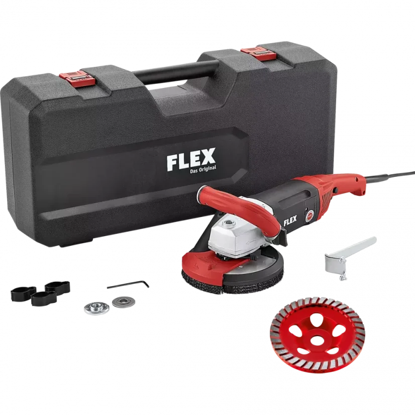 150 mm Silná sanačná brúska s výkonom 1800 W na brúsenie až do rohov TURBO-JET KIT FLEX