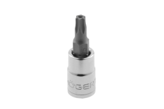 Tamper torx bitová zásuvka s otvorom 6 mm, 1/4"