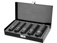 Hlavica nástrčné rázové 1/2", sada 5ks, 17-27mm, L 79mm