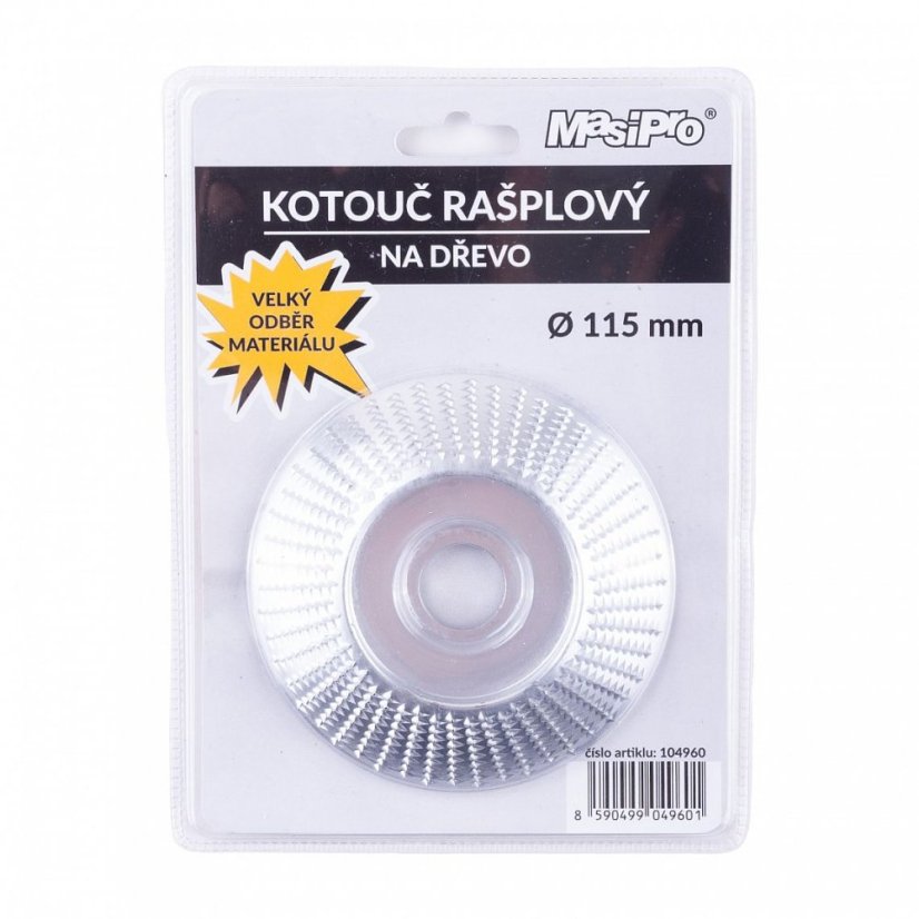Kotouč rašplový MasiPro na dřevo 115mm