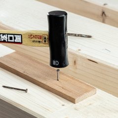 Japonské oválne oceľové kladivko E-VALUE Gennou - 225 g