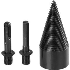 Tŕň, štiepací klin kužeľ, 42mm, 2x adaptér, na drevo